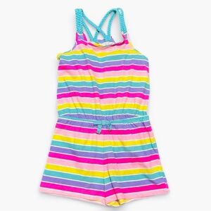 Tommy Bahama Girls Striped Knit Romper - Size 10/12 (Fits 8/10)